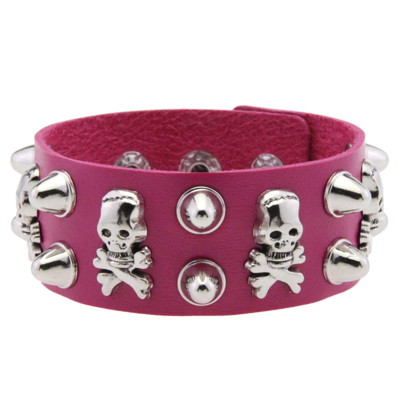 Brățară lată din piele – Cortical, electroplating, 28 g, Stil: Punk, Toamnă 2025