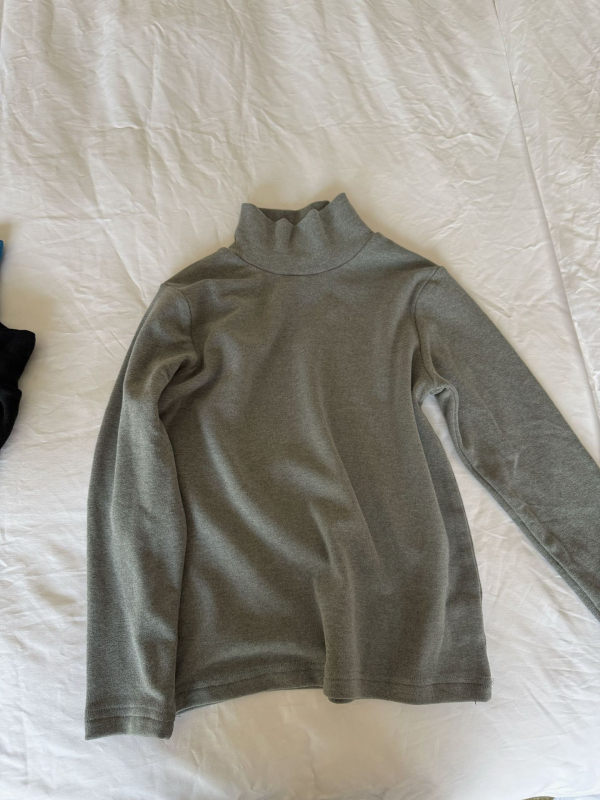 Bērnu garās piedurknes iekšējā T-krekls ar flisu oderi, korejiešu stilā, viskozes audums ar maigām apstrādēm, ziema 2025, zīmols S Planet