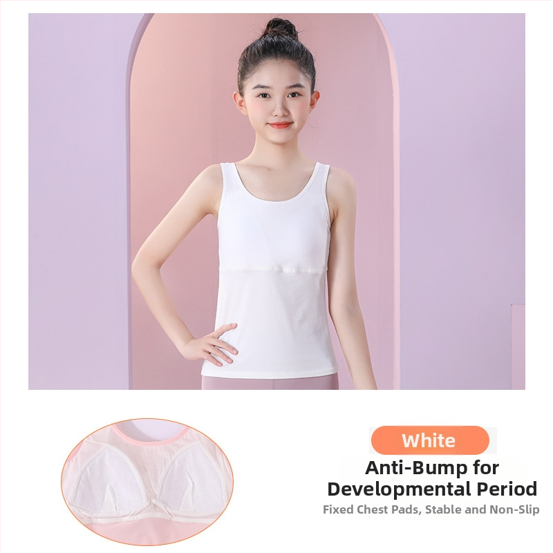 Dvivėjinė treniravimo liemenėlė mergaitėms, ilgas kirpimas, apvalus kaklas, modalinis audinys,Modal sudėtis 45,5%, amžius 12–14