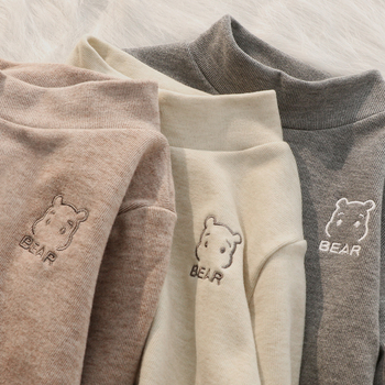 Bērnu garu piedurknēm bāzes slāņa tops — maigi apstrādāts poliesters, 97% poliesters, universāls (unisex), ziemas sezona, bērniem no 8 gadu vecuma