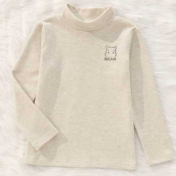 Bērnu garu piedurknēm bāzes slāņa tops — maigi apstrādāts poliesters, 97% poliesters, universāls (unisex), ziemas sezona, bērniem no 8 gadu vecuma