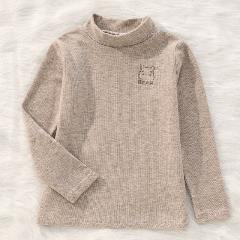 Bērnu garu piedurknēm bāzes slāņa tops — maigi apstrādāts poliesters, 97% poliesters, universāls (unisex), ziemas sezona, bērniem no 8 gadu vecuma