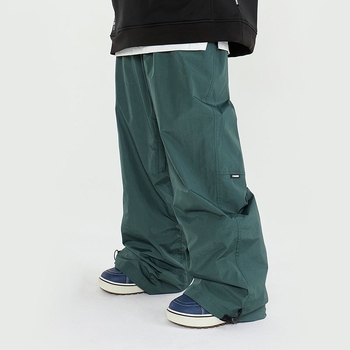 Pantaloni de schi unisex, impermeabili, antivânt, rezistenți la uzură, cu umplutură din bumbac