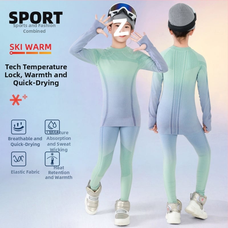 Laste suusariided kiirkuivusega, termilise isolatsiooniga ja higivooldusega, Corduroy kangas