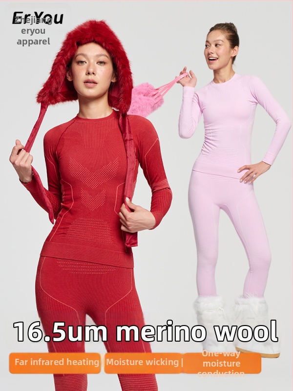 Ženský rýchloschnúci set na zimu, jar a jeseň: vetruodolný, odvádza vlhkosť, tkanina bavlna‑vlna