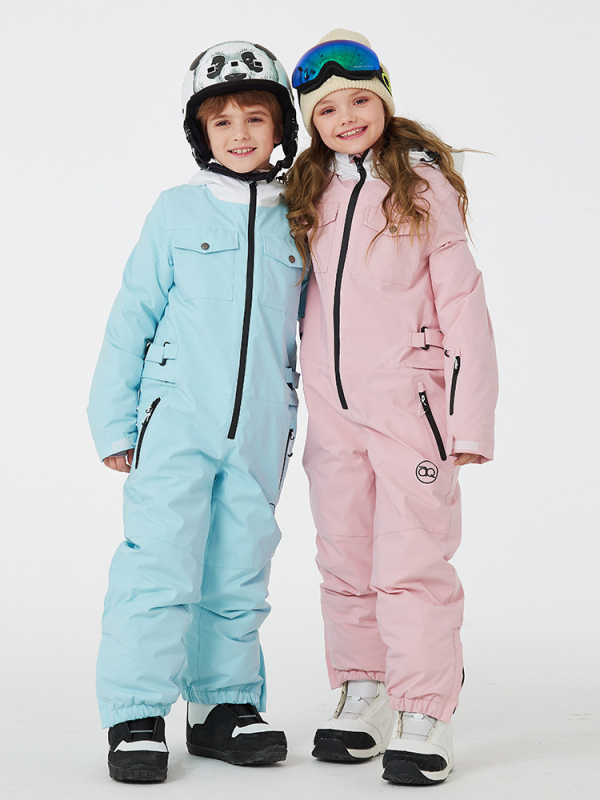 ARCTIC QUEEN Costum de schi pentru copii – pentru băieți și fete – respirabil, impermeabil, cald, rezistent la uzură și rezistent la vânt pentru sporturi pe gheață și zăpadă