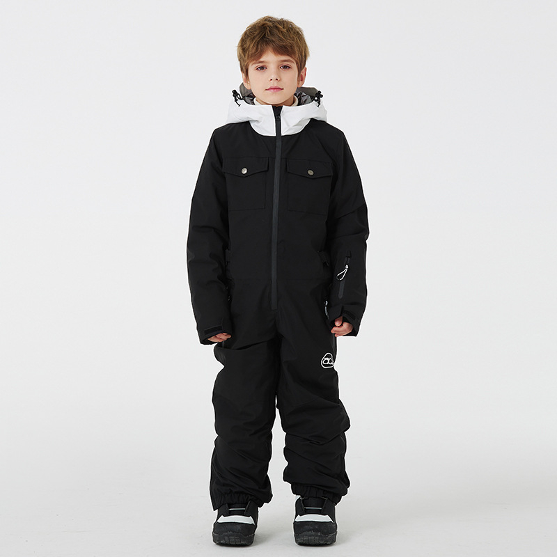 ARCTIC QUEEN Costum de schi pentru copii – pentru băieți și fete – respirabil, impermeabil, cald, rezistent la uzură și rezistent la vânt pentru sporturi pe gheață și zăpadă