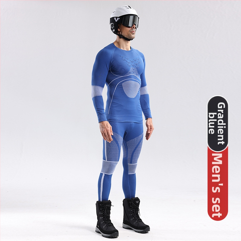 Unisex ziemas ātri žūstošs sporta komplekts — neilona audums, mitrumu vadība, saglabā siltumu