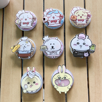 Magnetiline telefonihoidik laiendatava disainiga, MagSafe-ühilduv, akrülist konstruktsioon, karikatuurne jänese stiil