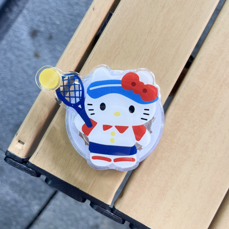 Magnetiline telefonihoidik laiendatava disainiga, MagSafe-ühilduv, akrülist konstruktsioon, karikatuurne jänese stiil