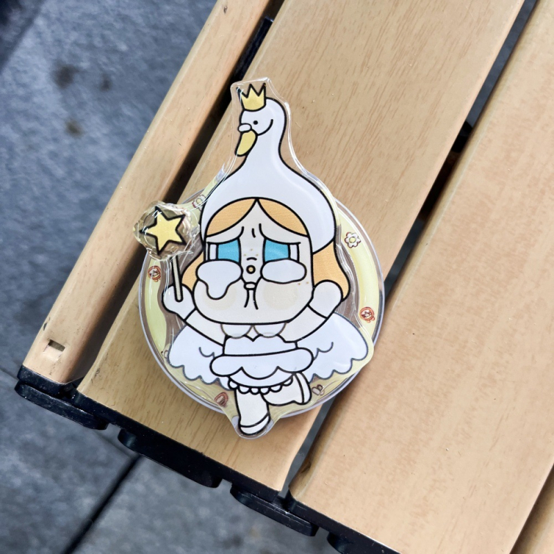 Magnetiline telefonihoidik laiendatava disainiga, MagSafe-ühilduv, akrülist konstruktsioon, karikatuurne jänese stiil