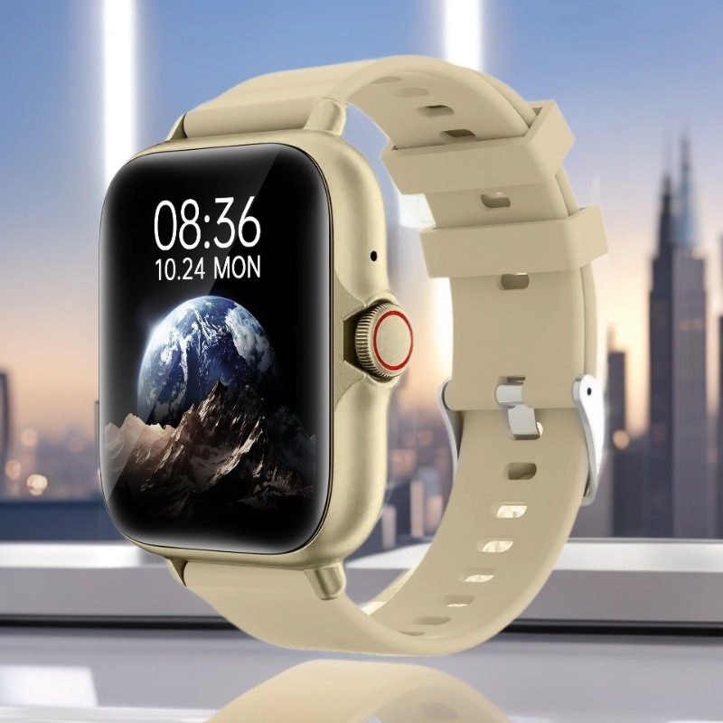 Смарт часовник с Bluetooth повикване и мониторинг на здравето: следене на сърдечен ритъм, кръвно налягане, кислород в кръвта, следене на съня, крачкомер (сърдечен ритъм, кръвно налягане, кислород в кръвта, сън, крачки)