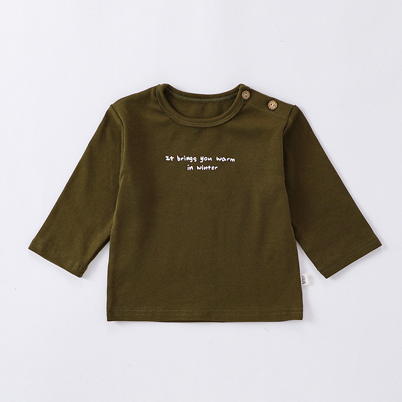 Bērnu kokvilnas garām piedurknēm T-krekls ar apaļu kaklu, 95% kokvilna, vecums 1–3 gadi, pavasaris un rudens 2025