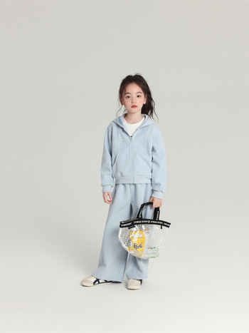 Bērnu divdaļīgs kapucēts komplekts: džemperis ar kapuci un bikses, korejas stils, vienkrāsains audums 68% kokvilnas, 3–8 gadi, rudens kolekcija