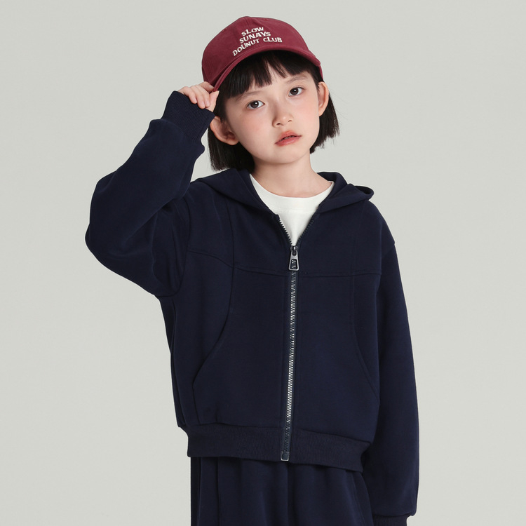 Bērnu divdaļīgs kapucēts komplekts: džemperis ar kapuci un bikses, korejas stils, vienkrāsains audums 68% kokvilnas, 3–8 gadi, rudens kolekcija