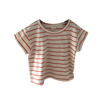 Bērnu īsām piedurknēm kokvilnas T-krekls, universāls, apaļš kakla izgriezums, mīksta auduma, 95% kokvilna