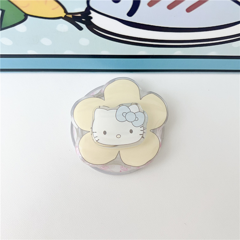 Pöörlev magnettelefonide statiiv, plastikust, karikatuuristiilis, ühildu MagSafe sõrme rõngas tagakleebisega