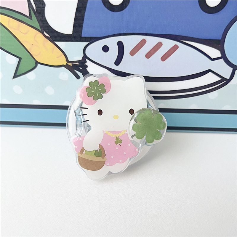 Pöörlev magnettelefonide statiiv, plastikust, karikatuuristiilis, ühildu MagSafe sõrme rõngas tagakleebisega