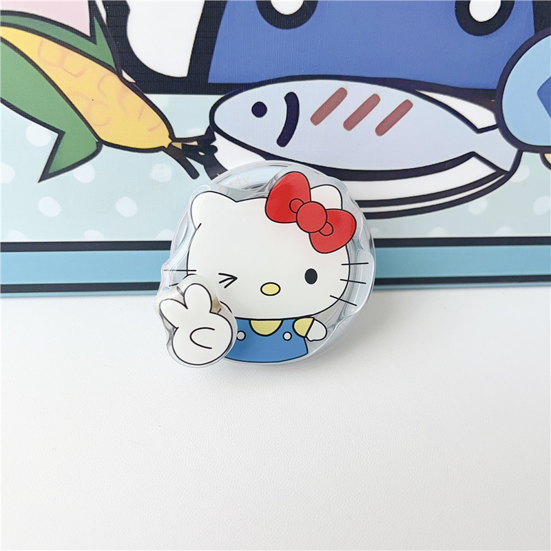 Pöörlev magnettelefonide statiiv, plastikust, karikatuuristiilis, ühildu MagSafe sõrme rõngas tagakleebisega