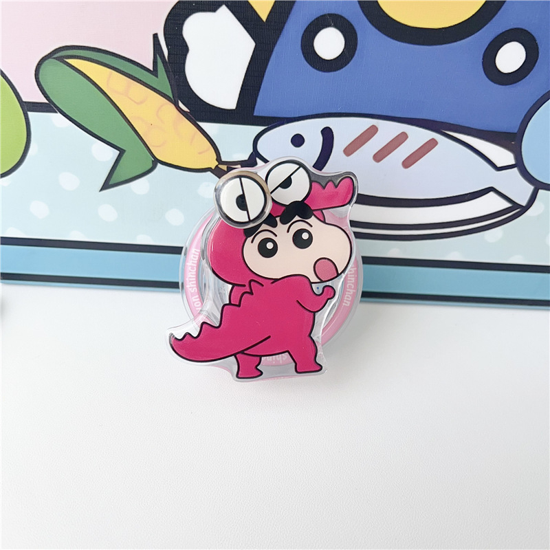 Pöörlev magnettelefonide statiiv, plastikust, karikatuuristiilis, ühildu MagSafe sõrme rõngas tagakleebisega