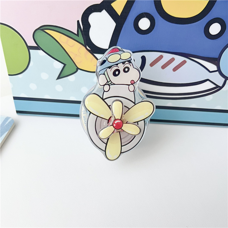 Pöörlev magnettelefonide statiiv, plastikust, karikatuuristiilis, ühildu MagSafe sõrme rõngas tagakleebisega