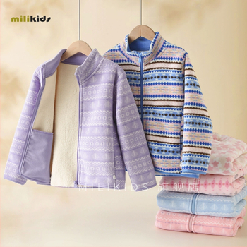 Bērnu flīsa jaka ar stāvošu apkakli, rāvējslēdzēja aizdare, bieza flīze, iekšējā odere 100% poliester