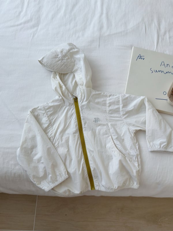 Унисекс детско яке с UV защита, леко дишащо лятно облекло, качулка, изработено от найлон и нейлонова подплата, за деца 7–12 г, лято 2025.