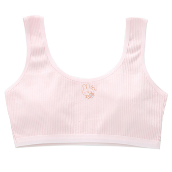 Mergaitėms treniruojamoji liemenėlė – 100% medvilnė, vystymosi laikotarpis, tinkama nuo 8 metų