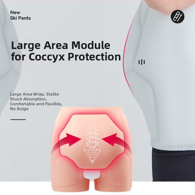Silikónové nohavice s ochranou bedier na lyžovanie a korčuľovanie, unisex, s integrovaným polstrovaním, modely Hx1 klasický a hx2 ľahký