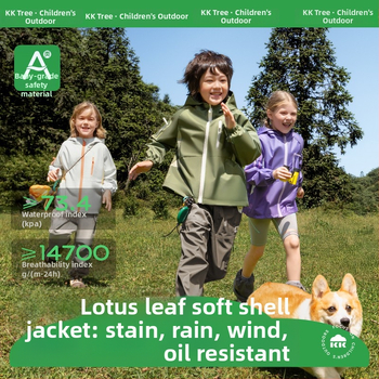 Bērnu softshell jaka ar kapuci - ūdensizturība 5000 mm, ārējais materiāls poliesters, odere poliesters, vecums 7–12 gadi