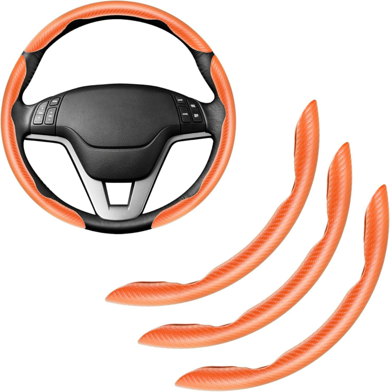 Κάλυμμα τιμονιού αυτοκινήτου – πεταλούδας σχεδίαση, τριμερή κατασκευή, αντιολισθητικό, ανθεκτικό στη φθορά, επιφάνεια από συνθετικές ίνες