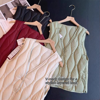 Sieviešu pūkveisela, 81–85% pūka saturs, poliester audums, V kakls, vienkāršs aizdare