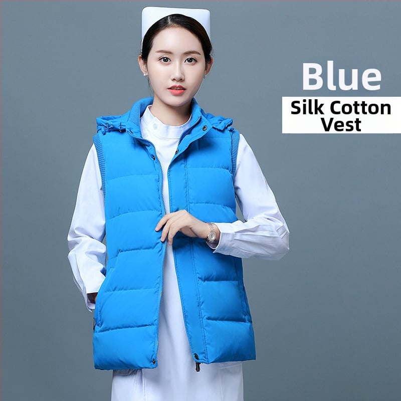 Női tollmellény, libatoll töltet, töltet 51–75%, fő anyag poliészter, karcsú fazon