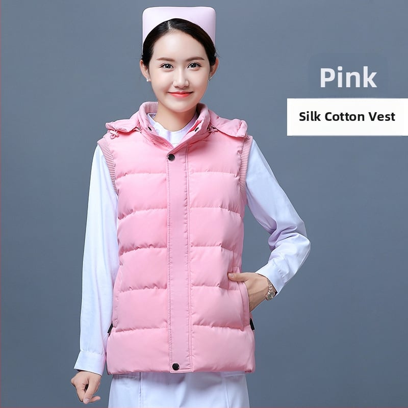 Női tollmellény, libatoll töltet, töltet 51–75%, fő anyag poliészter, karcsú fazon