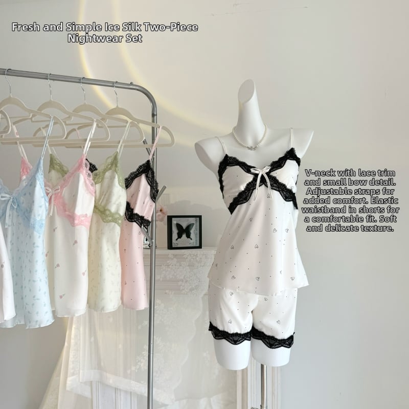 Γυναικείο νυχτερινό τοπ από ice silk με επένδυση στήθους — χωρίς μανίκια, τιραντάκια, V-λαιμό, ultrathin ύφασμα 81–100 g/m², 95–100% πολυεστέρας