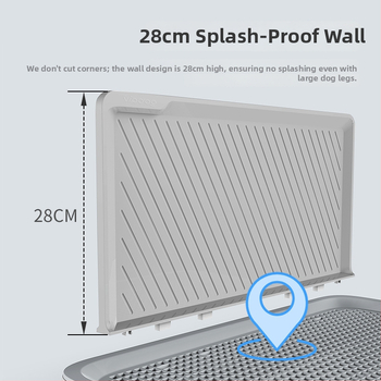 Αυτόματη τουαλέτα σκύλου κατά των οσμών – πλήρες σετ για μικρούς σκύλους, αντι-πάτημα σχέδιο