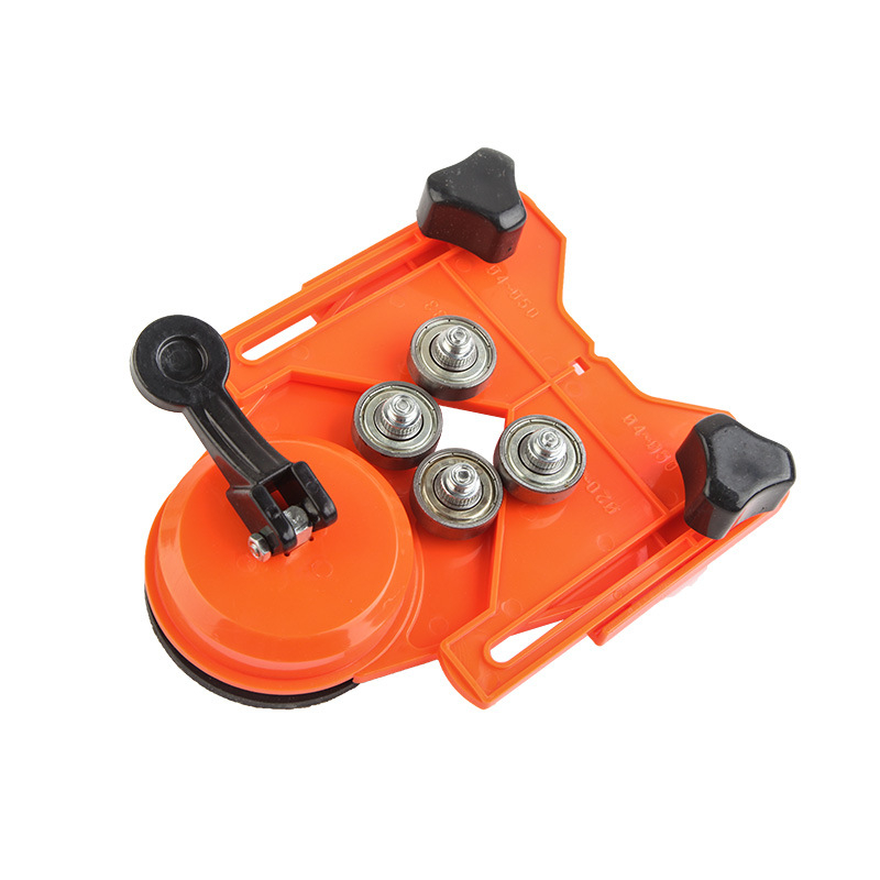 Позиционер за дупки в плочки с регулируемо позициониране и кантиране; за керамични плочки и мрамор, метал/пластмаса, 1 комплект, ръчна изработка, за домашна употреба