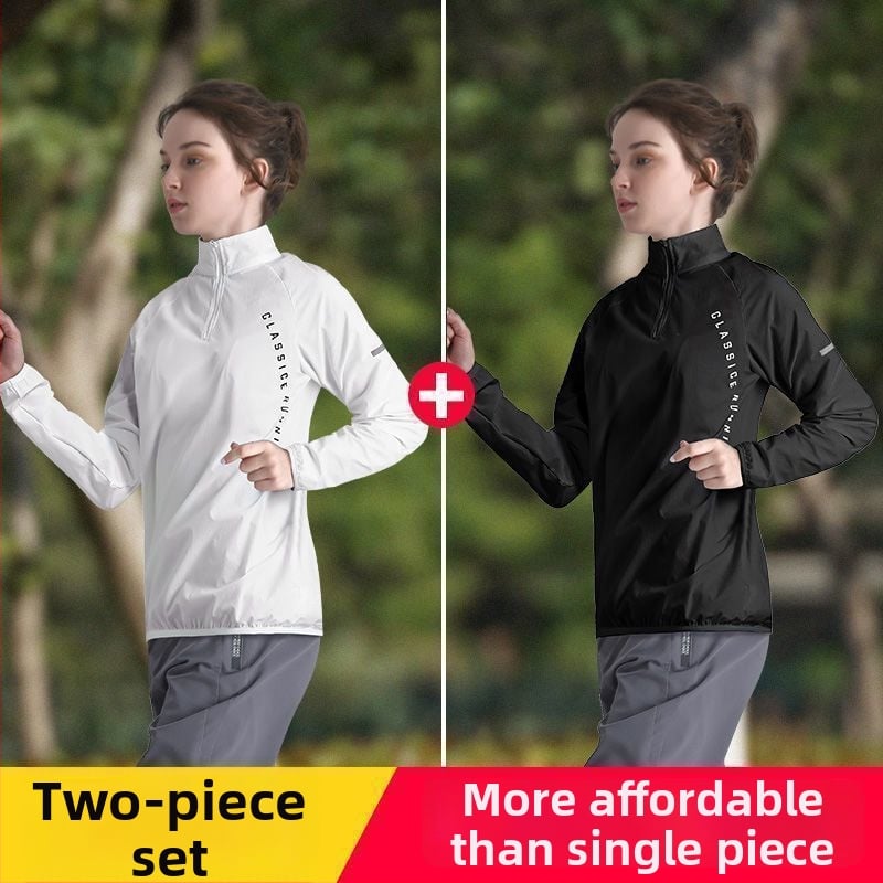 Γυναικεία ζακέτα προπόνησης με μισό φερμουάρ, μακριά μανίκια, πολυεστέρας, γρήγορο στέγνωμα, γιακά polo