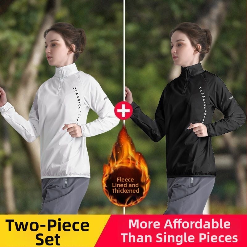 Γυναικεία ζακέτα προπόνησης με μισό φερμουάρ, μακριά μανίκια, πολυεστέρας, γρήγορο στέγνωμα, γιακά polo