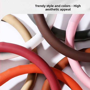 Κάλυμμα τιμονιού αυτοκινήτου – Διατρυπημένο, Αντιολισθητικό, Τετραεποχικό Καθολικό, Αθλητικό στυλ, Συνθετικό δέρμα