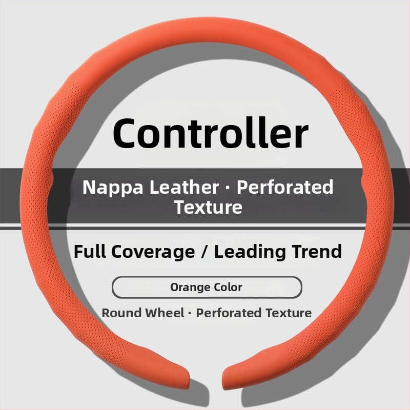Κάλυμμα τιμονιού αυτοκινήτου – Διατρυπημένο, Αντιολισθητικό, Τετραεποχικό Καθολικό, Αθλητικό στυλ, Συνθετικό δέρμα