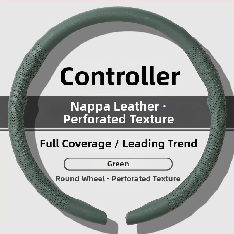 Κάλυμμα τιμονιού αυτοκινήτου – Διατρυπημένο, Αντιολισθητικό, Τετραεποχικό Καθολικό, Αθλητικό στυλ, Συνθετικό δέρμα