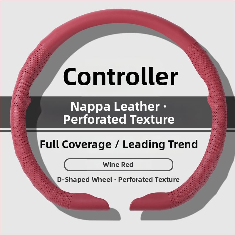 Κάλυμμα τιμονιού αυτοκινήτου – Διατρυπημένο, Αντιολισθητικό, Τετραεποχικό Καθολικό, Αθλητικό στυλ, Συνθετικό δέρμα