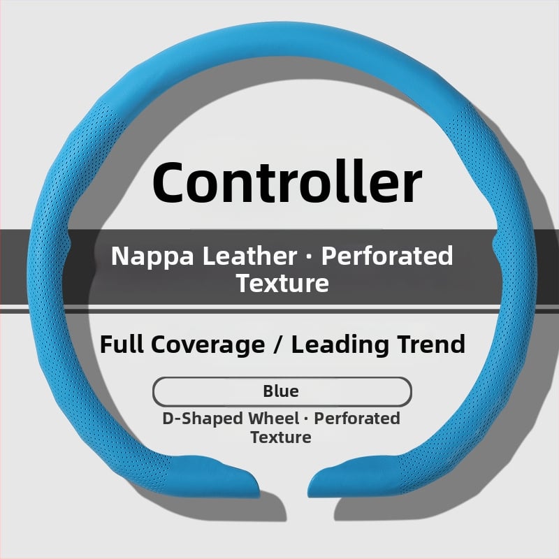 Κάλυμμα τιμονιού αυτοκινήτου – Διατρυπημένο, Αντιολισθητικό, Τετραεποχικό Καθολικό, Αθλητικό στυλ, Συνθετικό δέρμα