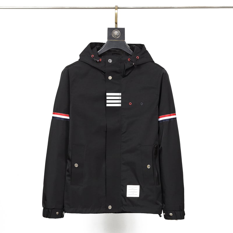 TB BROWIN Куртка в корейски стил, водоустойчива и ветроустойчива, стегнат силует, качулка и цип