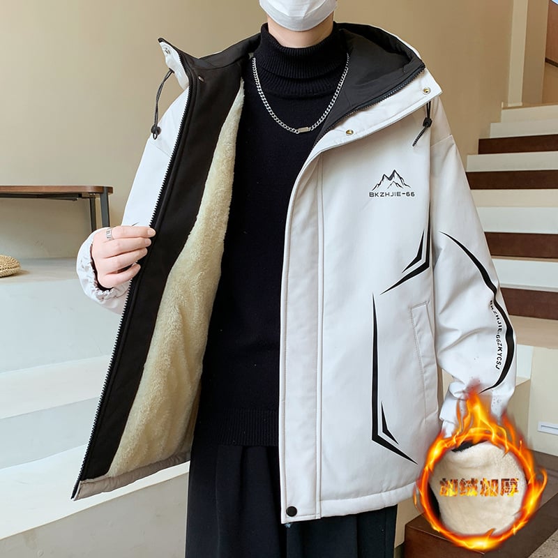 Jakna za tinejdžere s kapuljom, zipom, bez ovratnika, široka silueta, za proljeće i jesen