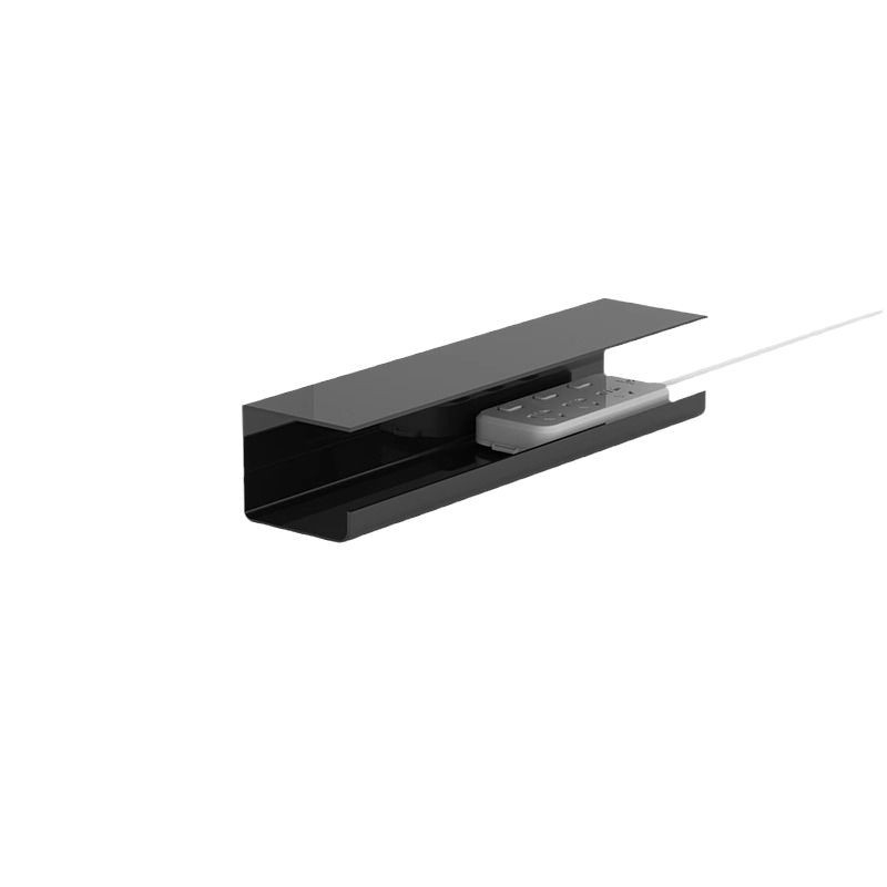 Zem galda kabelu pārvaldības plaukts — plastmasas, mūsdienīgs minimālisms (Materiāls: plastmasa; Stils: mūsdienīgs minimālisms; Izlaidums: 2025; Uzglabāšanas scenāriji: darbvirsma, viesistaba; Zīmols: Friendly)