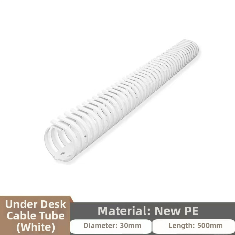 Podpultový systém na správu káblov, PE materiál, moderný minimalistický štýl, stolné uloženie, model oedh006, uvedený v roku 2024