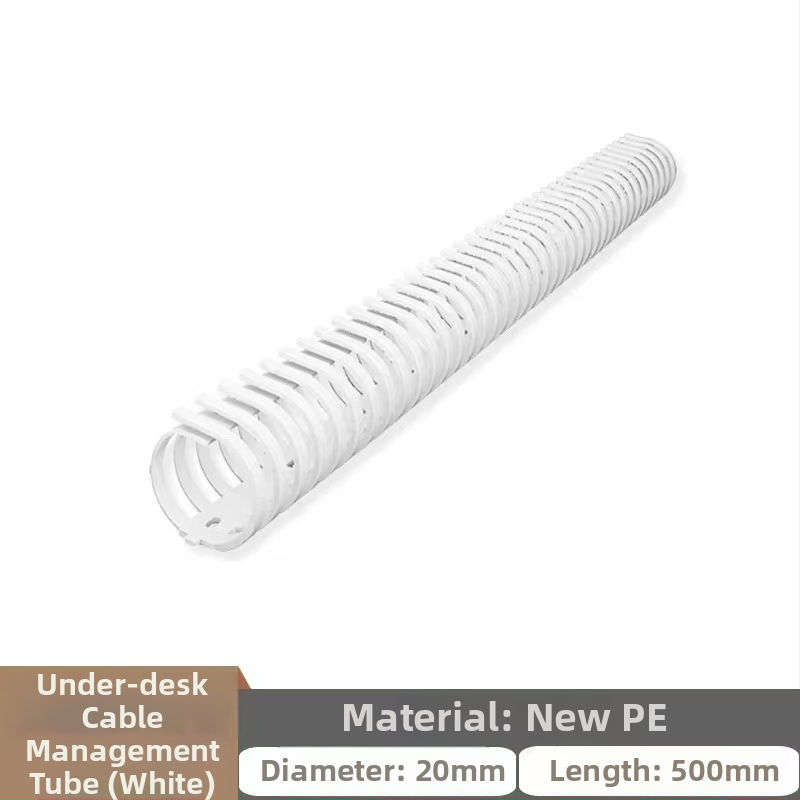 Zem darba galda kabelu vadības plaukts, PE materiāls, mūsdienīgs minimālisma stils, galda uzglabāšana, modelis oedh006, uzsākts 2024