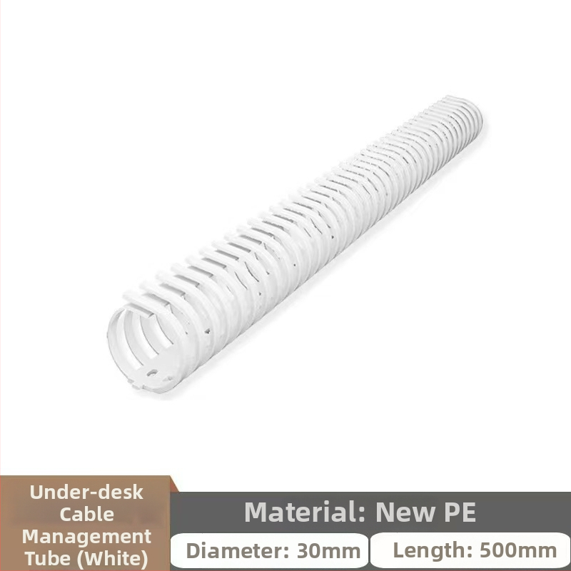 Zem darba galda kabelu vadības plaukts, PE materiāls, mūsdienīgs minimālisma stils, galda uzglabāšana, modelis oedh006, uzsākts 2024